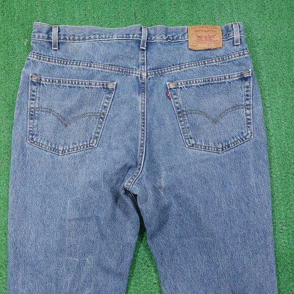 VINTAGE Levis 517 Jeans Mens 42x30 (41x30) Blue Boot Cut USA MADE Denim - Picture 7 of 14